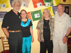 Rob and Barbara with Dr. Rod Jackson and Darla Hillard, founders of the Snow Leopard Conservancy